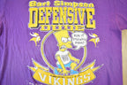 Vintage 1990s Minnesota Vikings The Simpsons NFL Graphic T-Shirt Men's xl