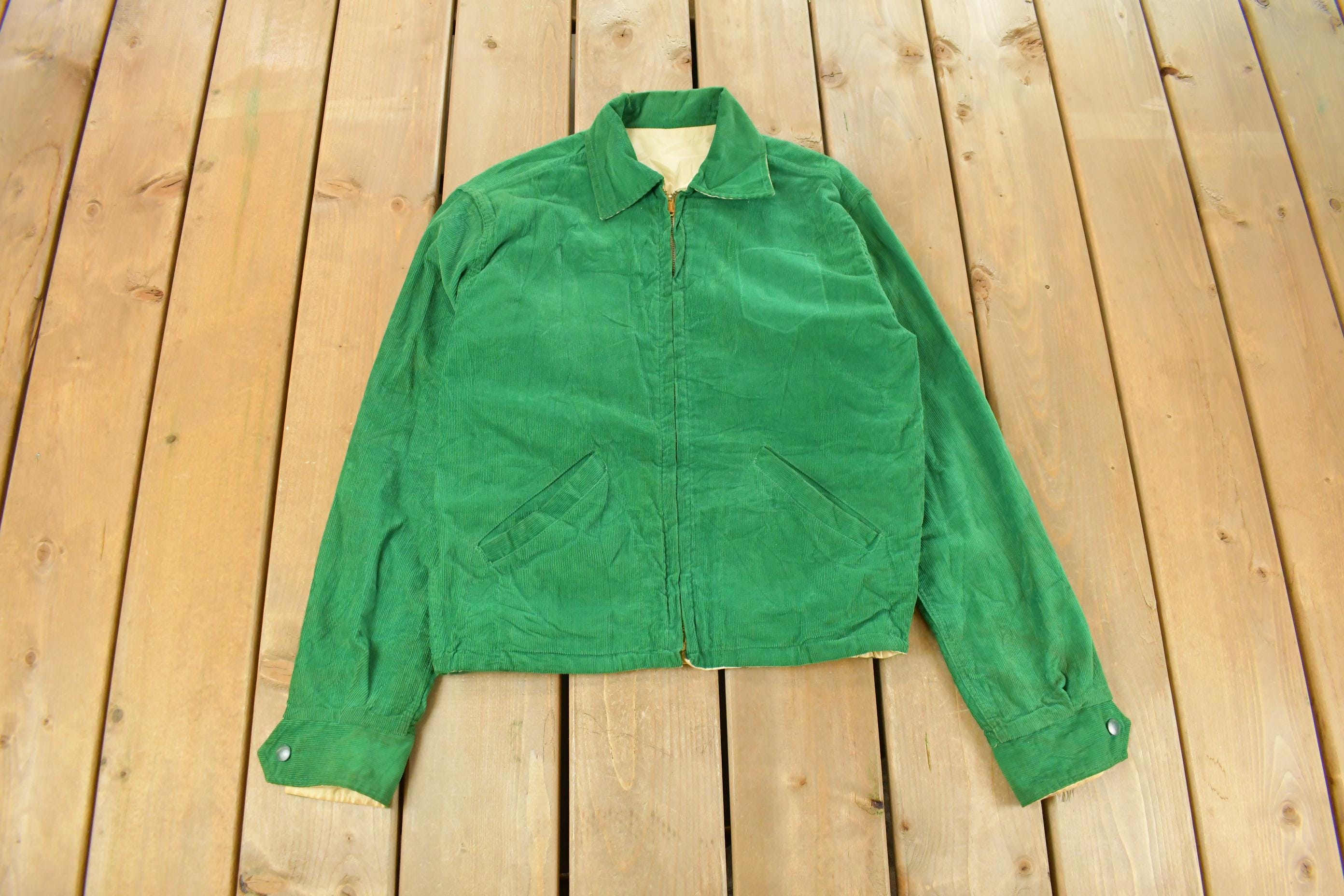 Vintage 1960s Official 4-H Corduroy Reversible Denim Men's S