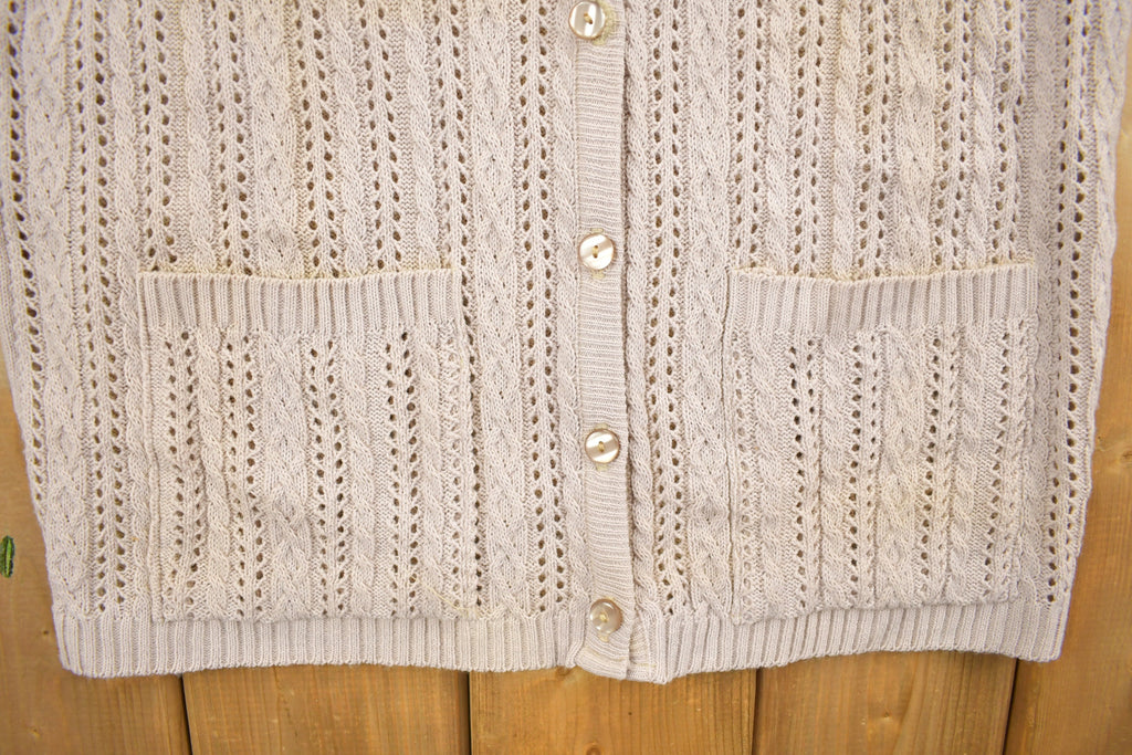 Vintage 1990s Excelsior Knitted Sweater Button Up Vest