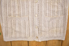 Vintage 1990s Excelsior Knitted Sweater Button Up Vest