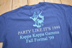 Vintage 1999 Kappa Kappa Gamma Fall Formal Graphic T Shirt