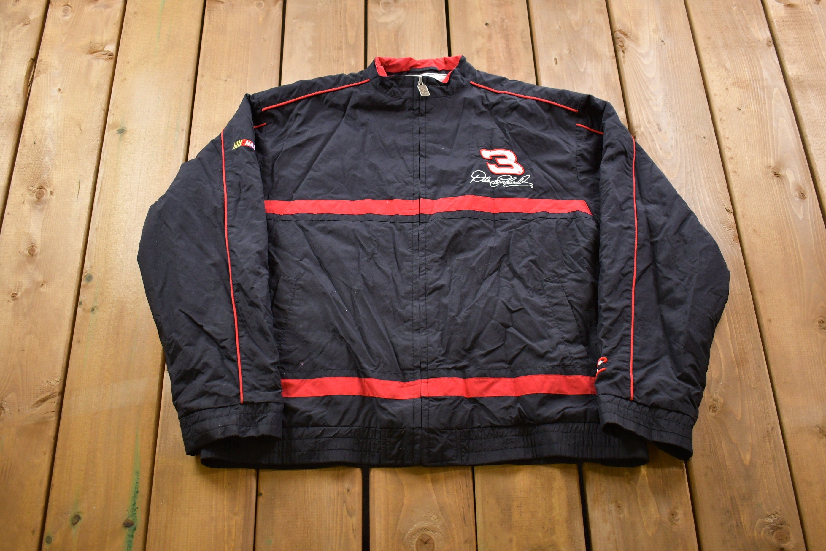 Vintage 1990s Chase Authentics Dale Earnhardt Full Zip Jacket