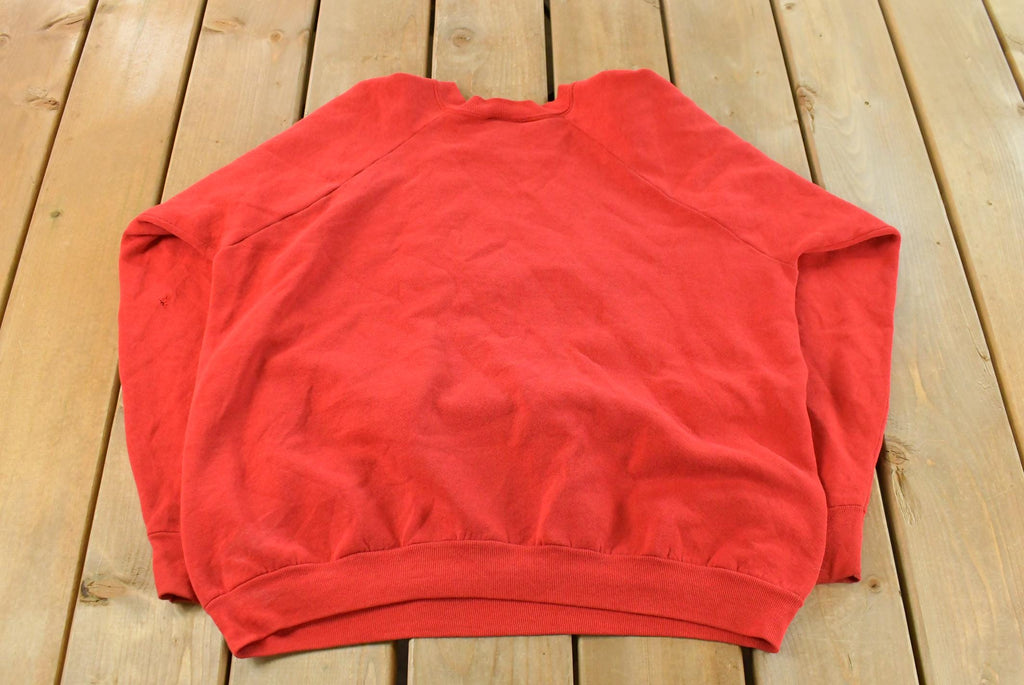 Vintage 1990s Coca Cola Art Graphic Raglan Crewneck Sweatshirt Men's M