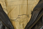 Vintage 1990s World Alliance Leather Bomber Flight Jacket Men's Medium
