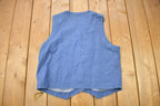 Vintage 1990s Bon Worth Blank Button Up Vest Shirt