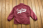 Vintage 1980s Eagles Satin Windbreaker Jacket