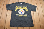 Vintage 1998 Pittsburgh Steelers National Football League Graphic T-Shirt