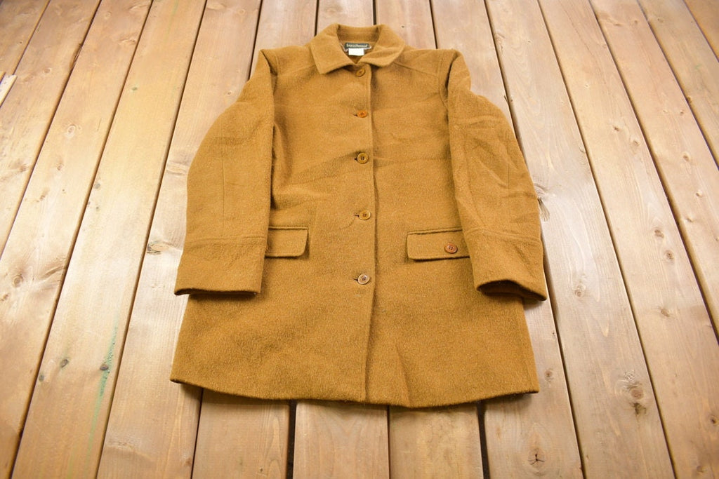 Vintage 1980s Harve Benard Wool Button Up Jacket