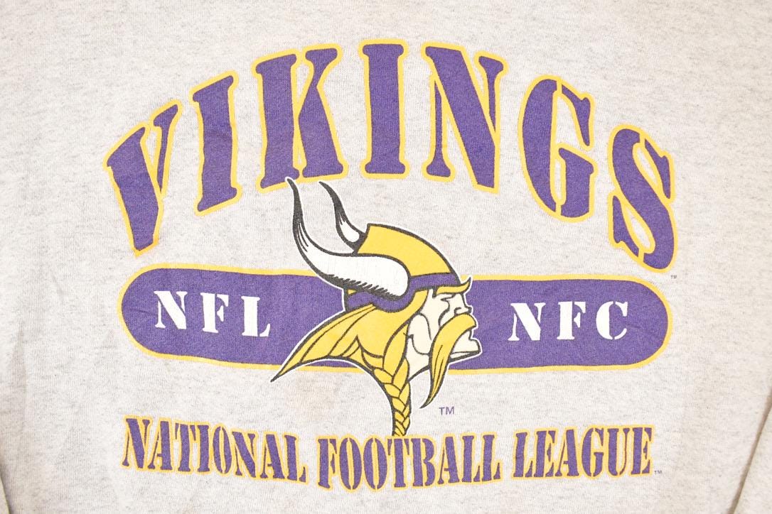 Vintage 1998 Minnesota Vikings NFL Crewneck Sweatshirt Men's L