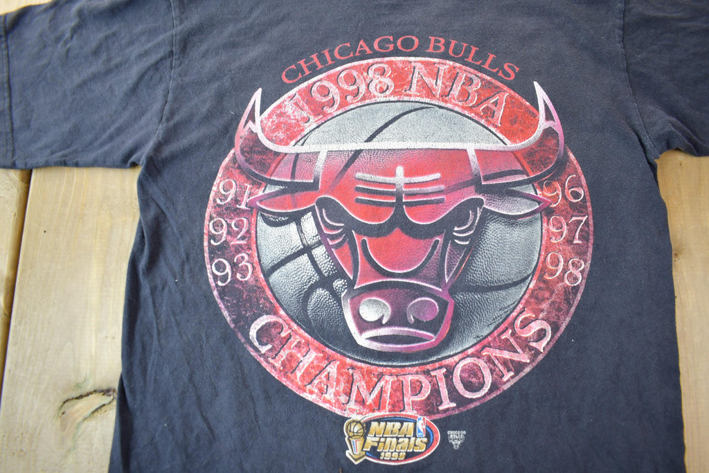 Vintage 1998 NBA Chicago Bulls Champions Graphic T-Shirt