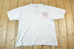 Vintage 1990s Cleveland Ohio EMS Souvenir Quarter Button T-Shirt Mens L