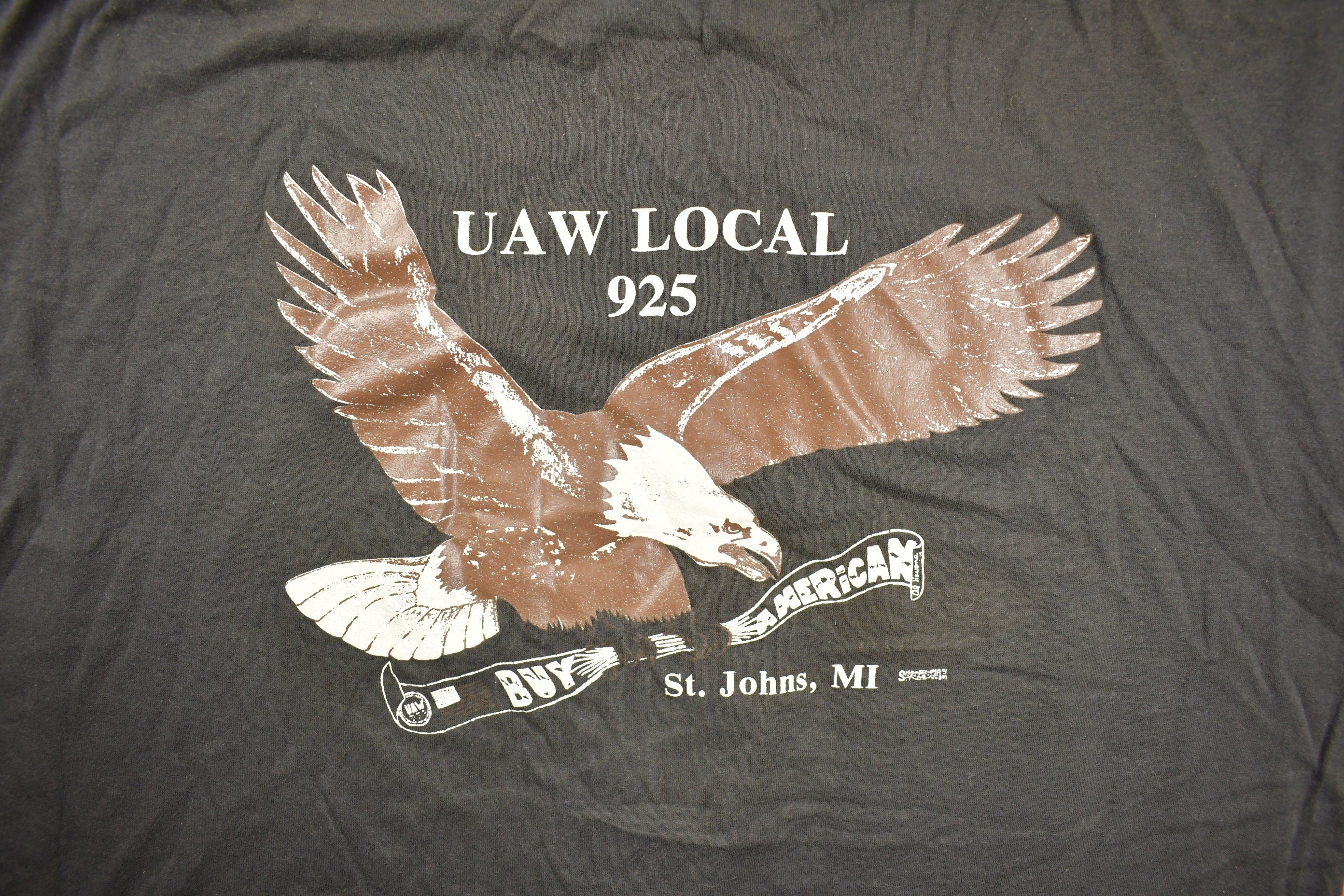 Vintage 1980s UAW Local 925 St Johns Graphic T Shirt