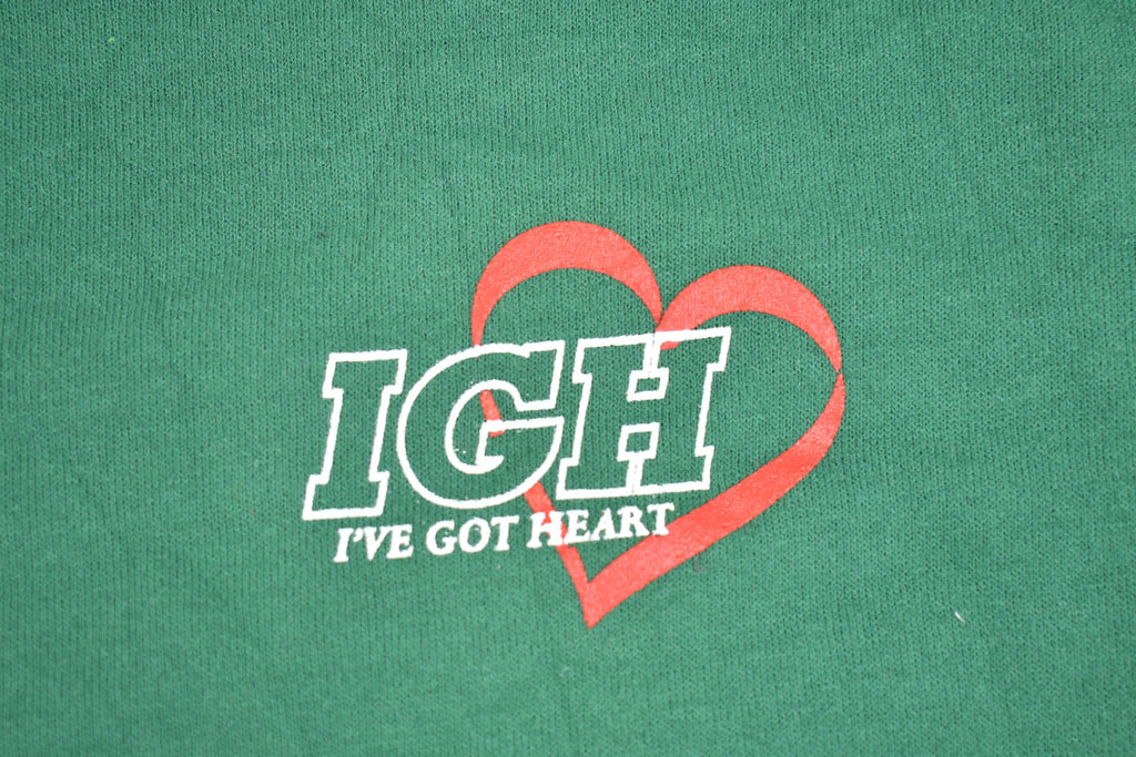 Vintage 1990s I Got Heart Team Graphic Crewneck Sweatshirt