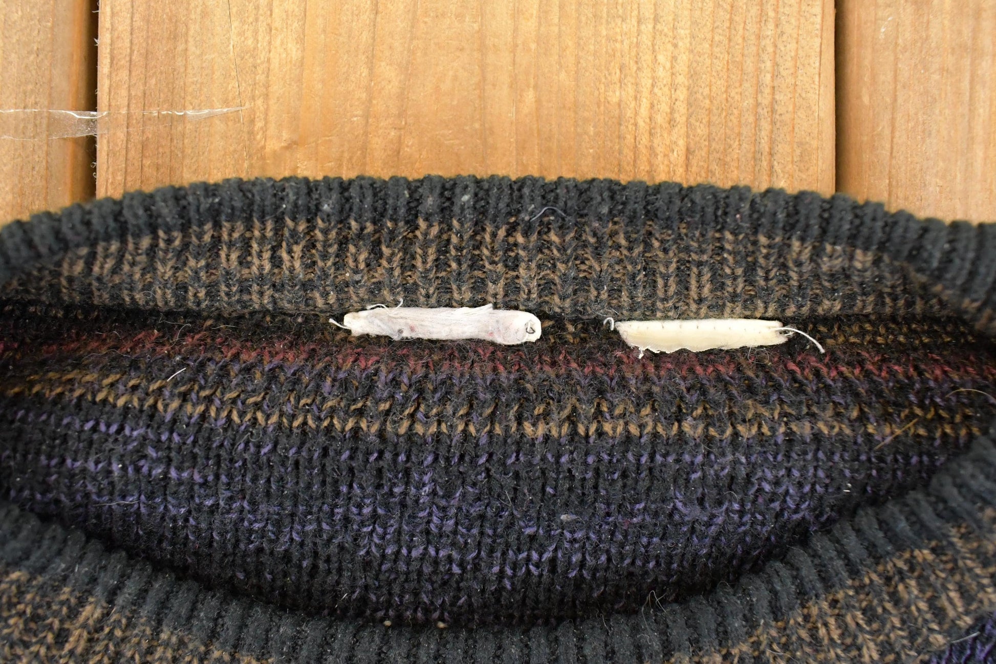 Vintage 1990s Abstract Knit Crewneck Sweater Men's L / 90s Knitted Sweatshirt / Vintage Preppy Knits