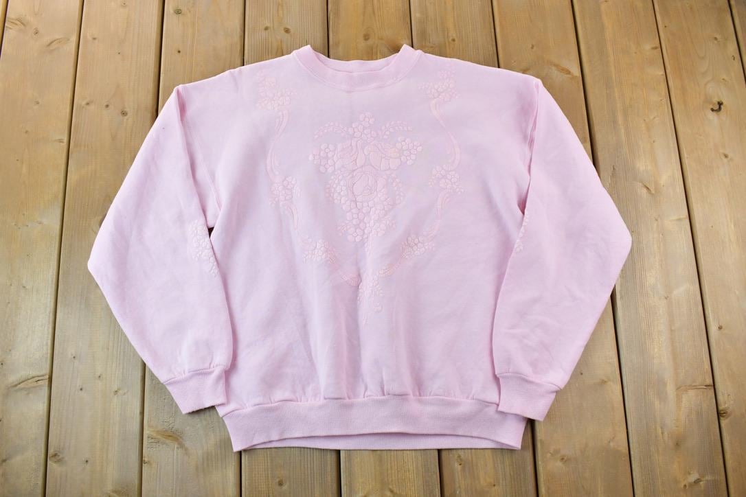 Vintage 1990s Cute Floral Crewneck Sweater