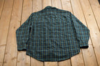 Vintage 1990s David Taylor Plaid Flannel Button Up Shirt