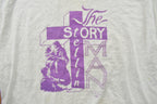 Vintage 1990s The Story Of Man  Jesus Cross  Church  Graphic T-Shirt  Vintage T Shirt  Streetwear  Graphic Tee  Made In USA