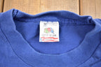 Vintage 1990s Blank Blue Fruit Of the Loom T-Shirt