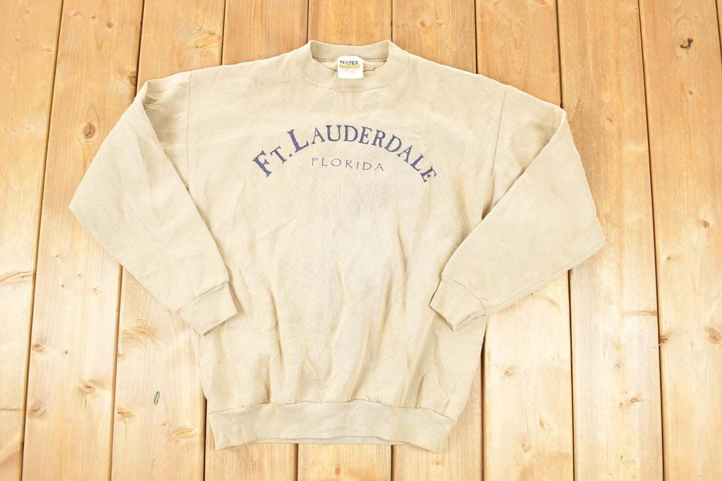Vintage 1990s Ft Lauderdale Florida Crewneck Sweatshirt Men's M