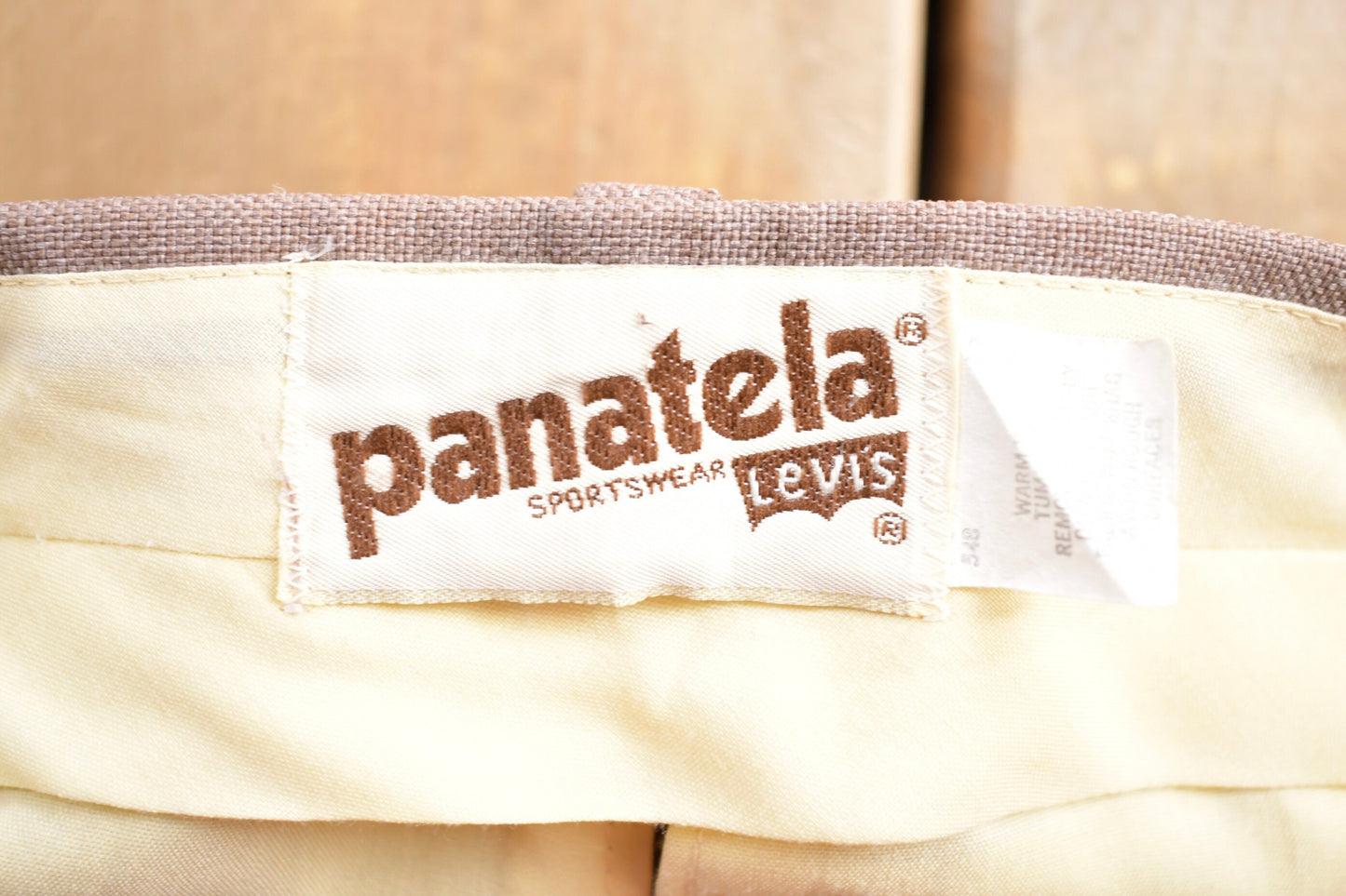 Vintage 1970s Brown Levis Panatela Trousers Pants Size 33 x 31 / American Vintage / Streetwear Fashion / Vintage Pants / Dress Pants