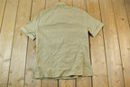 Vintage 1980s Haggar Safari Button Up Shirt