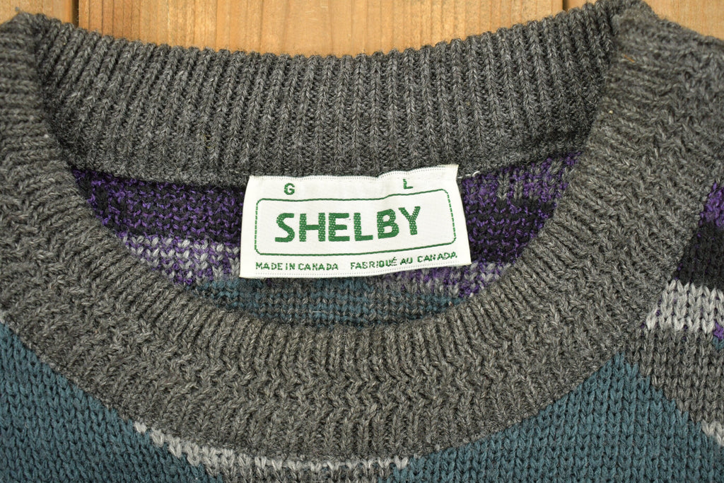 Vintage 1990s Shelby Stripe Knitted Sweater