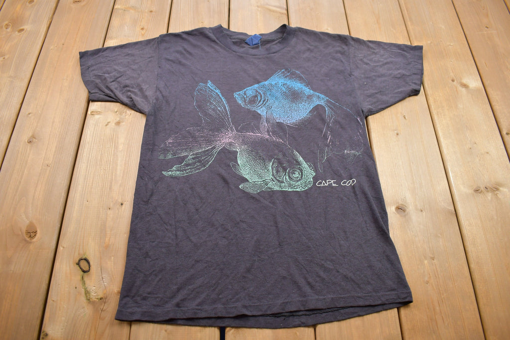 Vintage 1980s Cape Cod Fish Souvenir T Shirt Streetwear