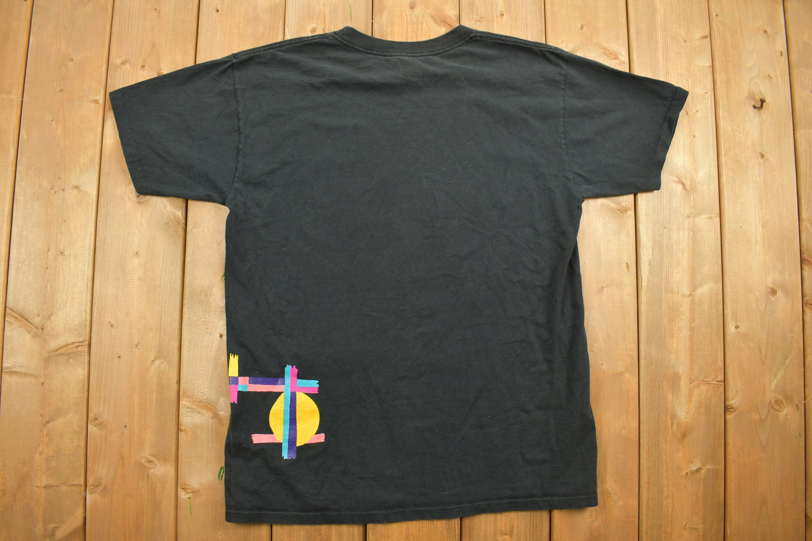 Vintage 1990s Art Abstract Graphic T-Shirt