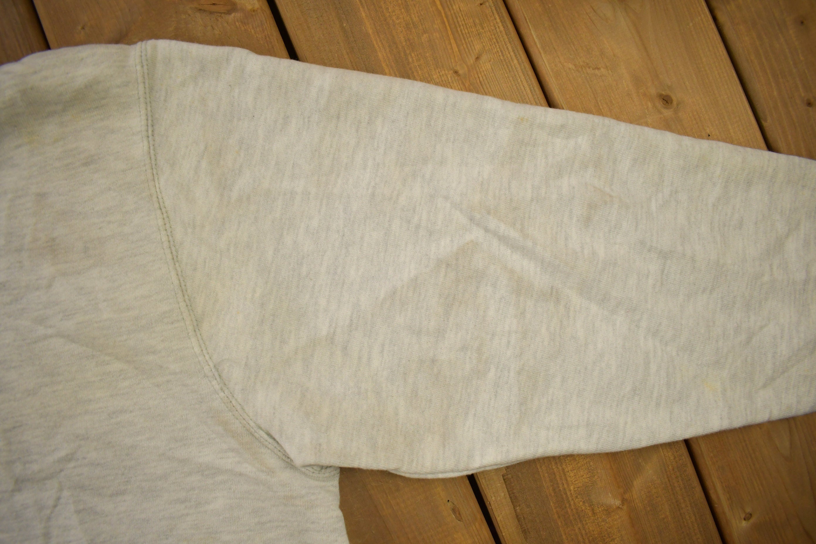 Vintage 1990s Champion Small Logo Grey Hoodie