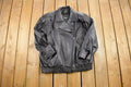 Vintage 1990s Bagatelle Leather Biker Jacket