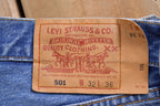 Vintage 1990s Levi's 501 Red Tab Jeans Size 31 x 36