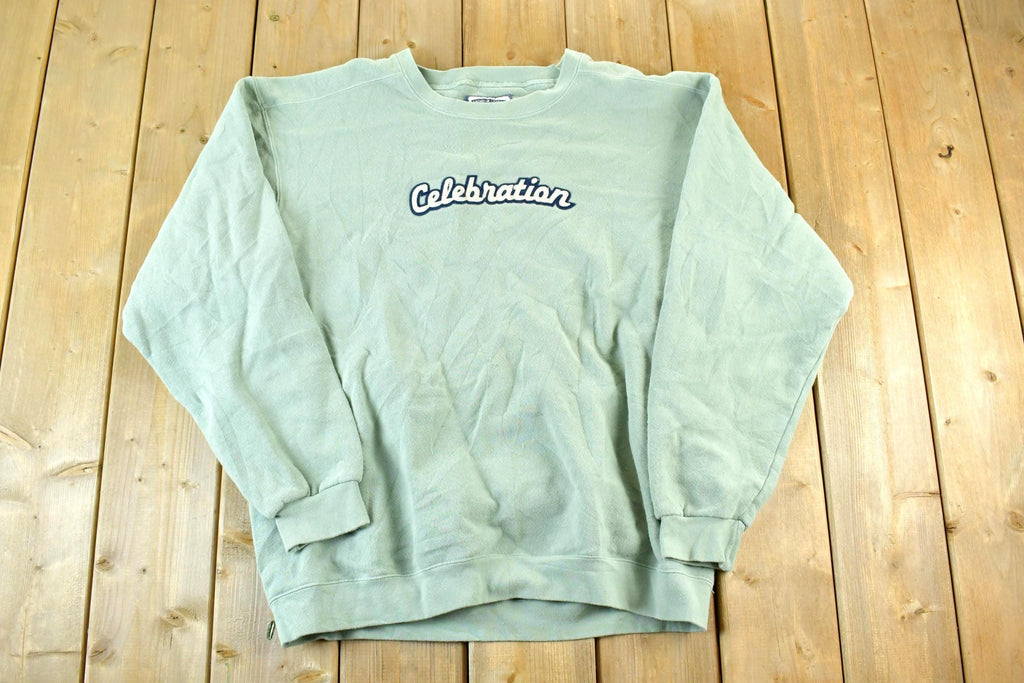 Vintage 1990s Celebration Lee Premium Cotton Crewneck Sweatshirt Made In USA