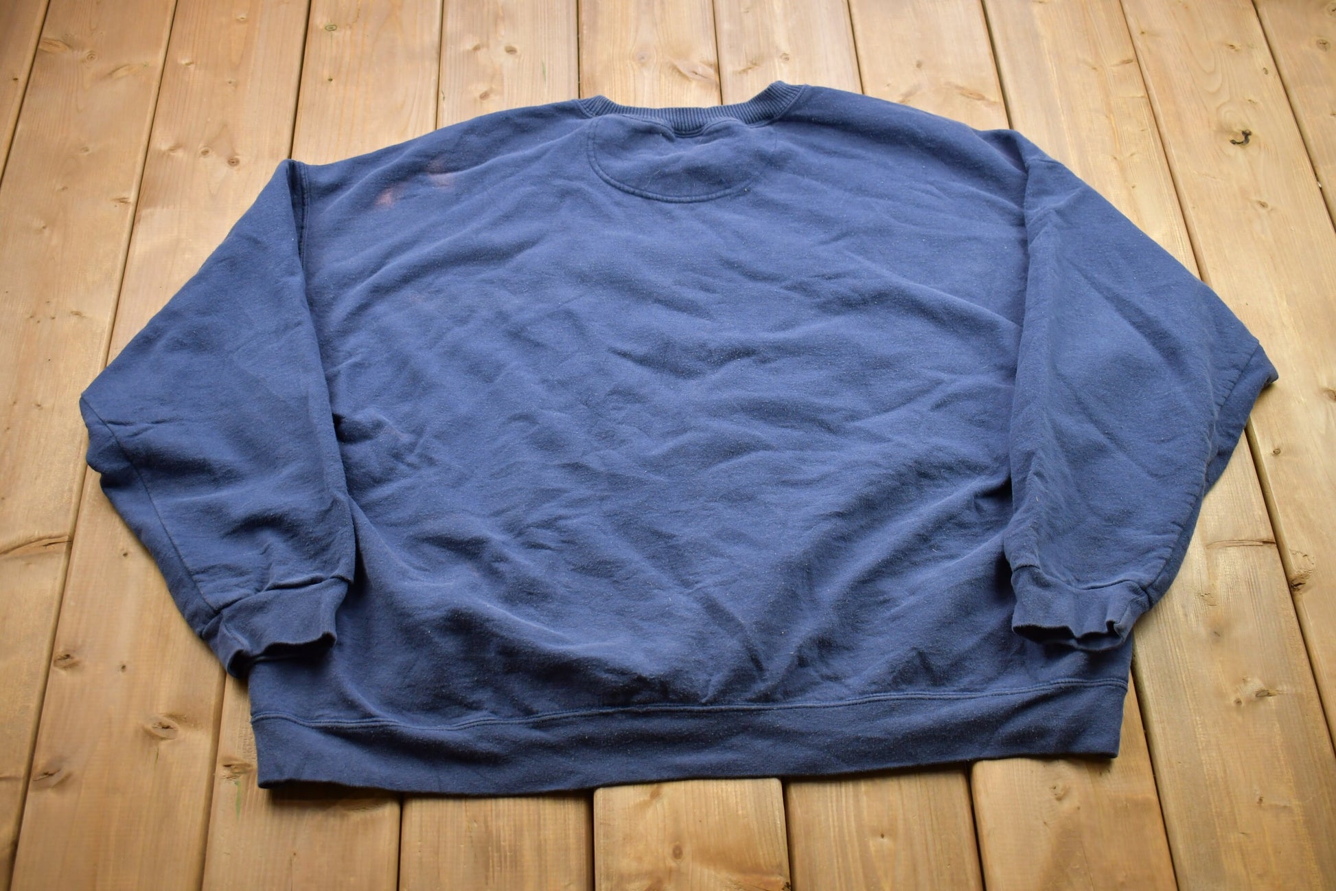 Vintage 1990s Blank Navy Blue Starter Crewneck Sweatshirt