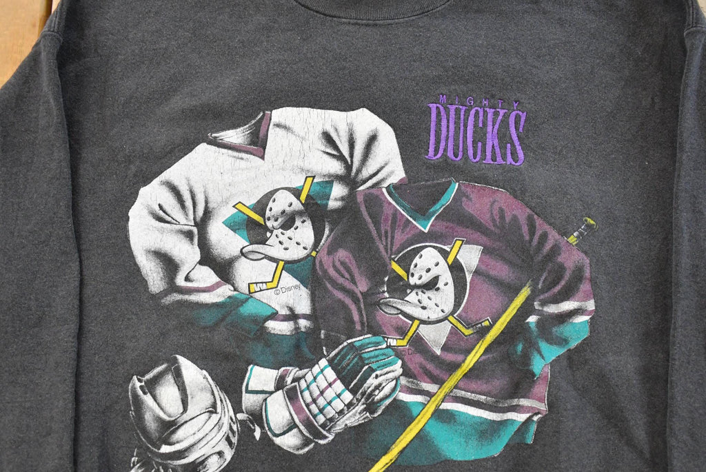Vintage 1990s Anaheim Mighty Ducks NHL Hockey Crewneck Sweatshirt Men's Large