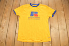 Vintage 1980s Russell Athletics Graphic ringer T Shirt