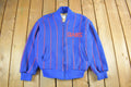 Vintage 1980s New York Giants NFL Cliff Engle Knit Full Zip Sweater Jacket Men's Medium