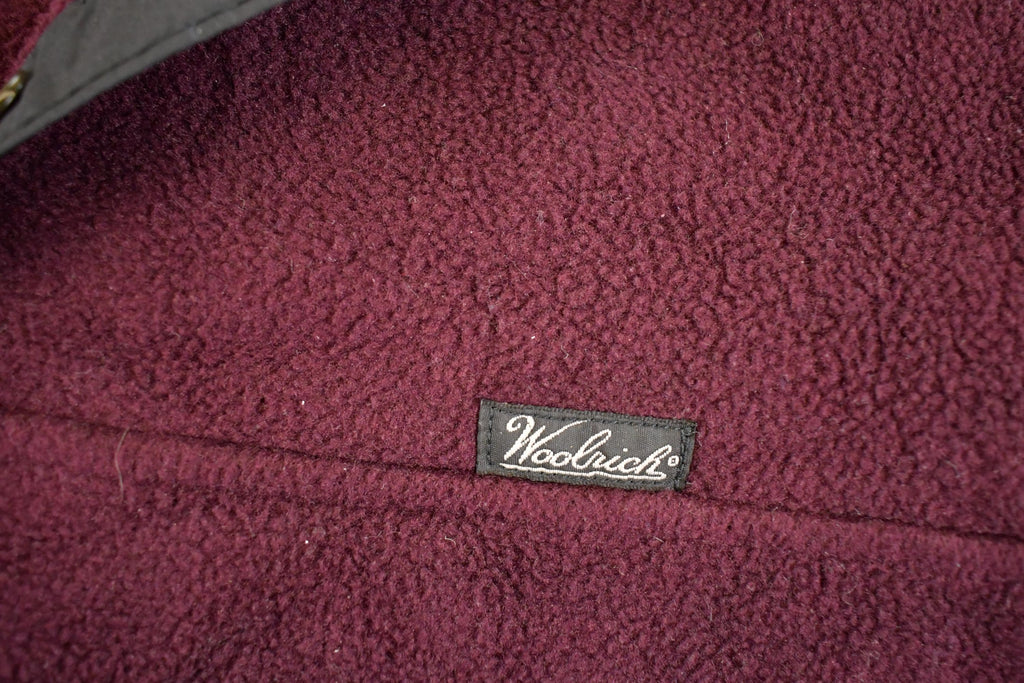 Vintage Y2K Woolrich Fleece Sweater Mens L / Outdoorsman / 2000s Sweater / Streetwear / Hiking / Fleece Zip up