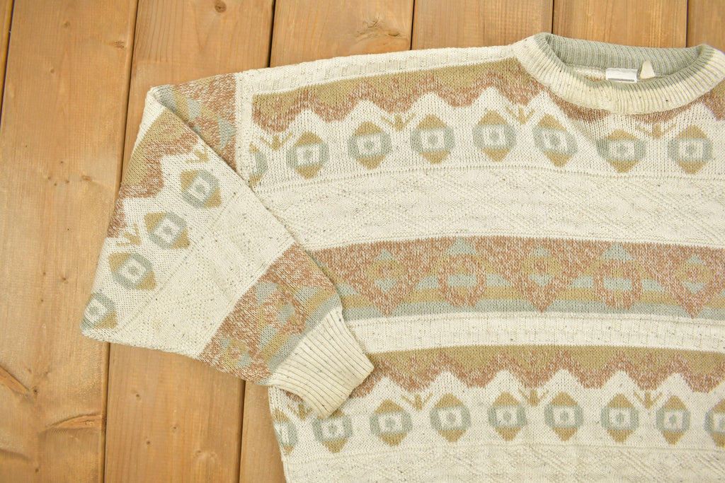 Vintage 1990s Abstract Knitted Sweater