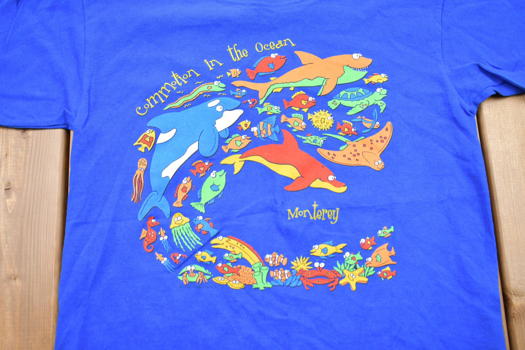Vintage 1990s Kids Commotion In The Ocean Monterey T-Shirt