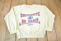 Vintage 1980s Universite De Paris Graphic Crewneck Sweatshirt