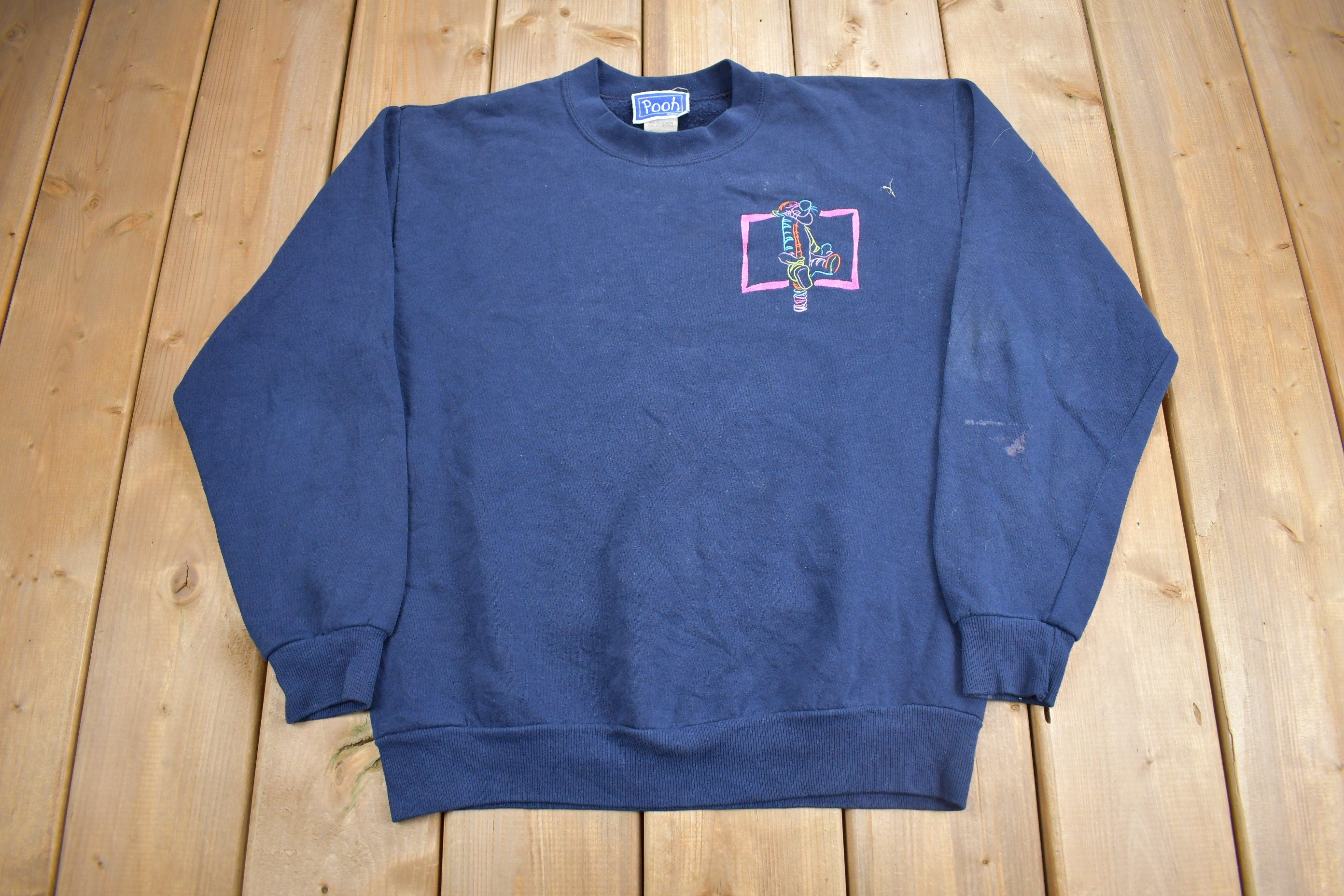 Vintage 1990s Tigger Winnie The Pooh Disney Crewneck  Vintage Sweatshirt  Made In USA  Vintage Disney Sweater