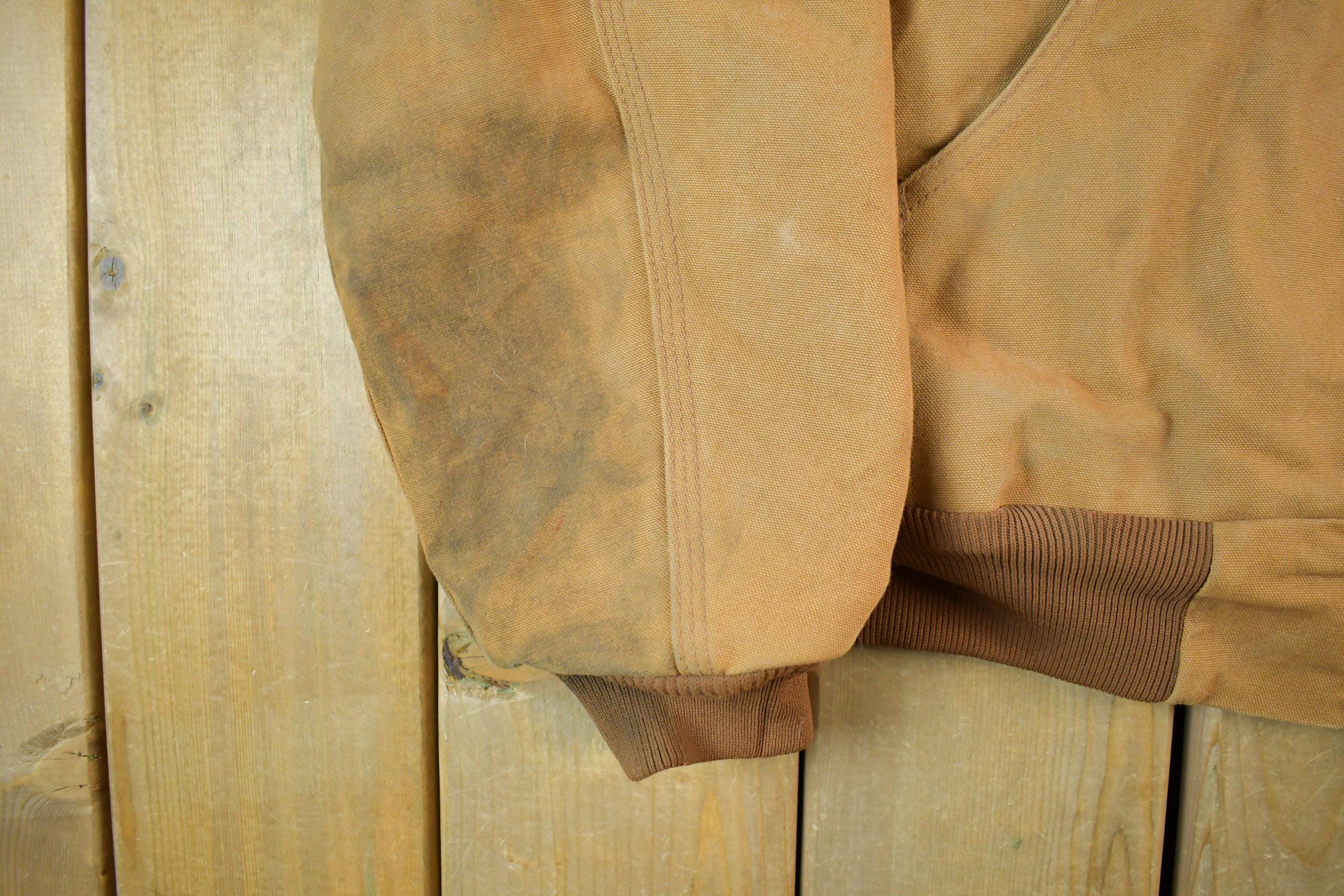 Vintage 1990s Carhartt Hooded Jacket Men's Medium