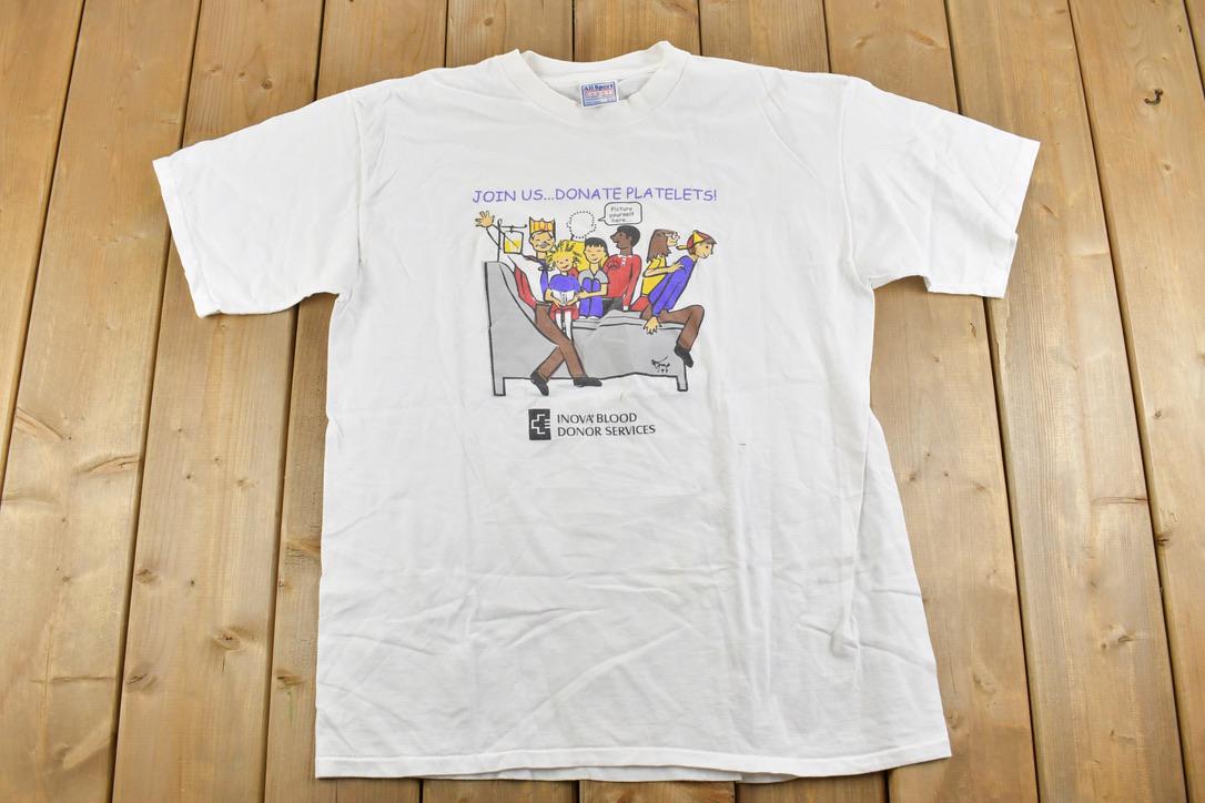 Vintage 1990s Blood Donor Souvenir T-Shirt