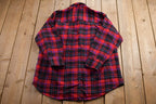 Vintage 1990s Plaid Flannel Button Up Shirt