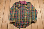 Vintage 1990s St. Johns Bay Lined Flannel Button Up Shirt
