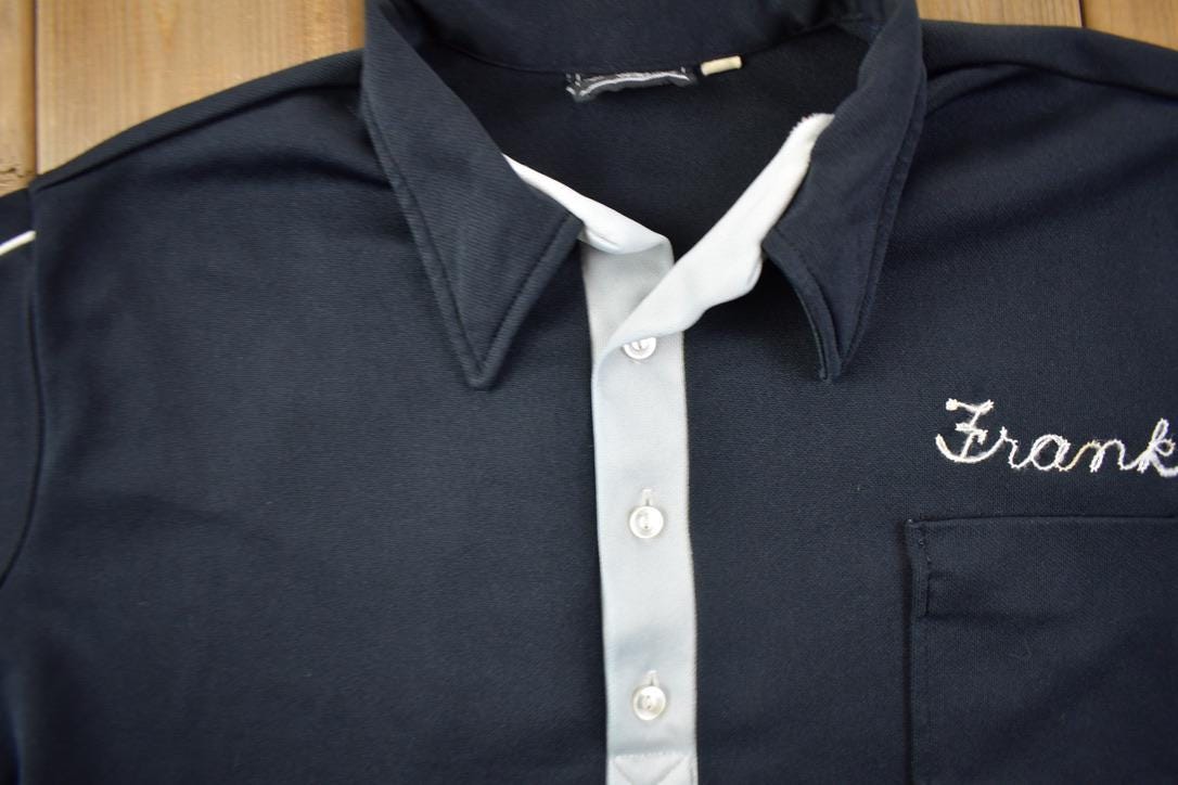 Vintage 1970s Bonnewell Welding Chain Stitched Shirt