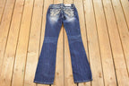 Vintage Deadstock Y2K Miss Me Bedazzled Low Rise Jeans Women's Size 26x31