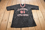 Vintage 1980s Champion Clarence Little Devils Jersey T Shirt