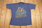 Vintage 1991 Deer Graphic Souvenir T Shirt