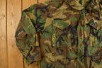 Vintage 1990s Military Camo Button Up Jacket